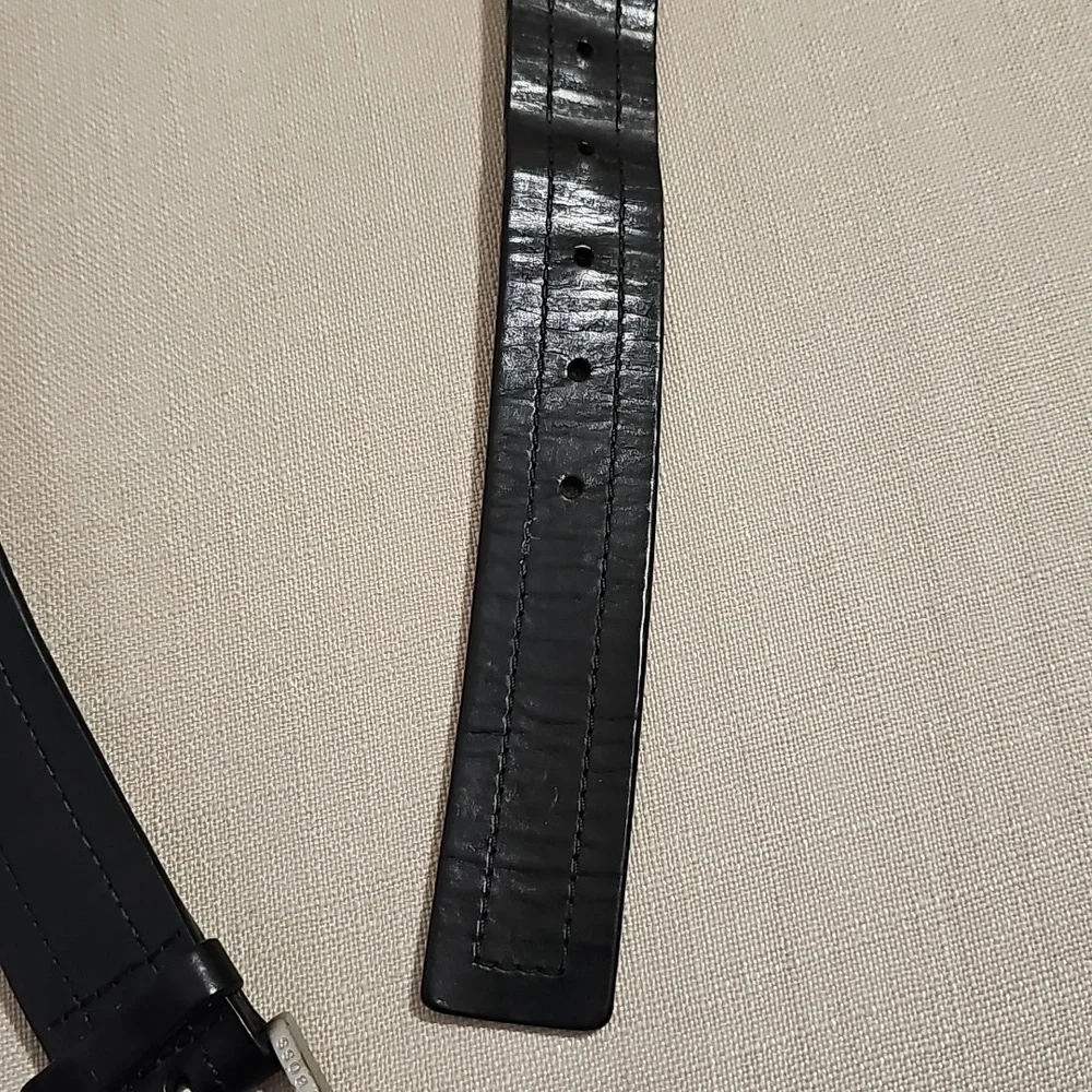 Hugo Boss Men's Ubarto Black Leather Belt 105-40